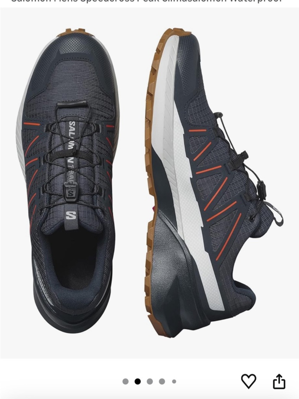 Salomon Mens Speedcross Peak Climasalomon Waterproof | Size 7